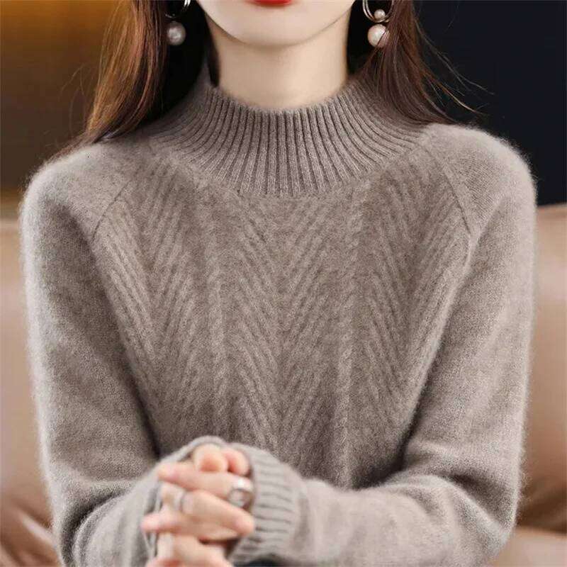 Heliar Fall Turtleneck Sweater Knitted Pullovers Cashmere Jumpers Basic Soft Sweaters For Women 2025 Autumn Winter