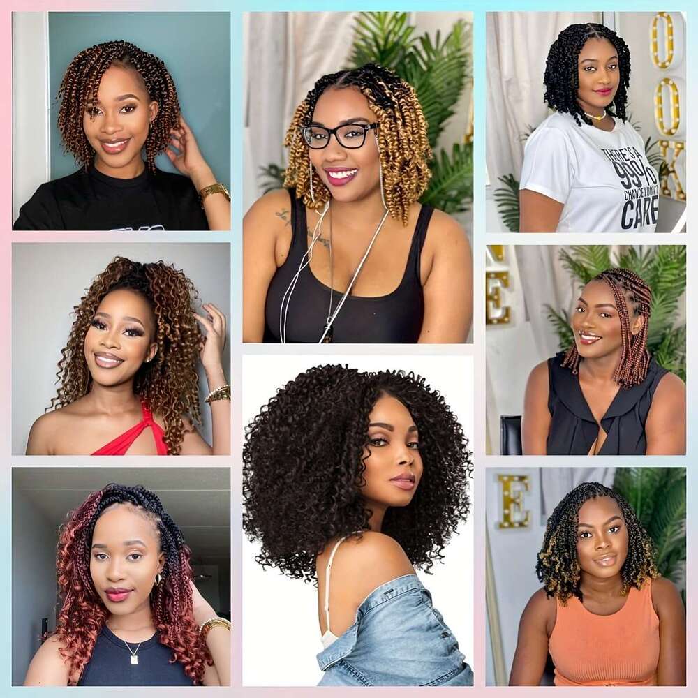 9*6 Lace Wig Synthetic Braids Wigs For Women Heat Resistant Hair Replacement Wigs, 14Inch, Daily Wear