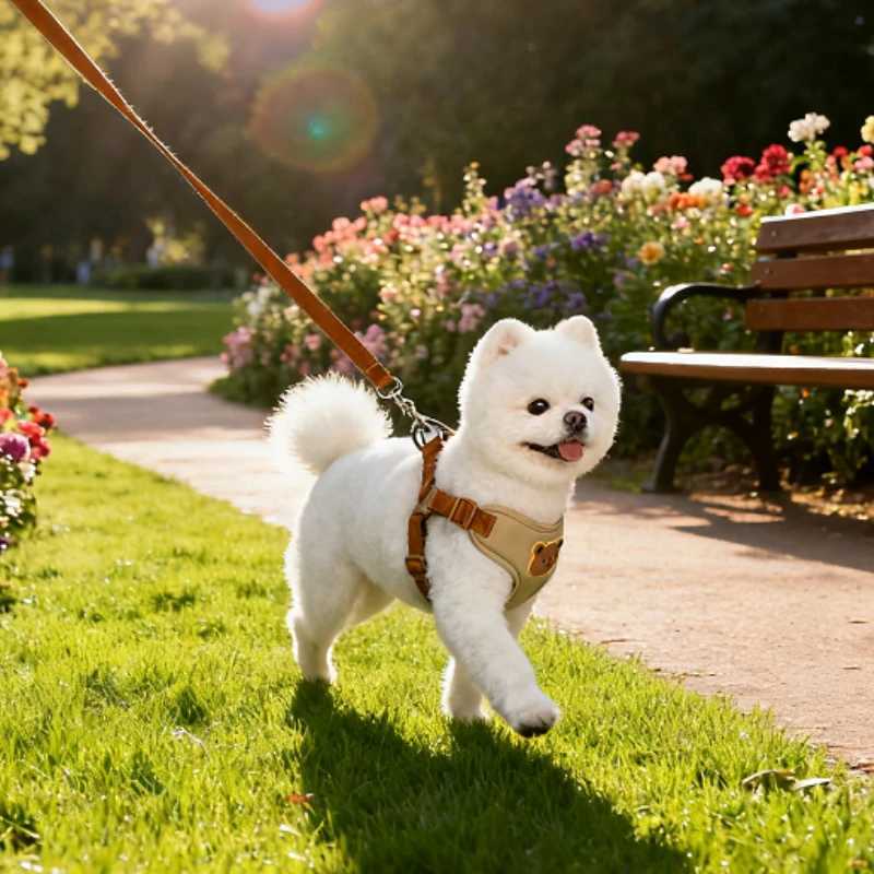 Puppy Chest Strap Chihuahua Harness Breathable Vest Dog Harness Leash Set Small Medium Dog Cat Vest Pet Adjustable Lead Rope J251129