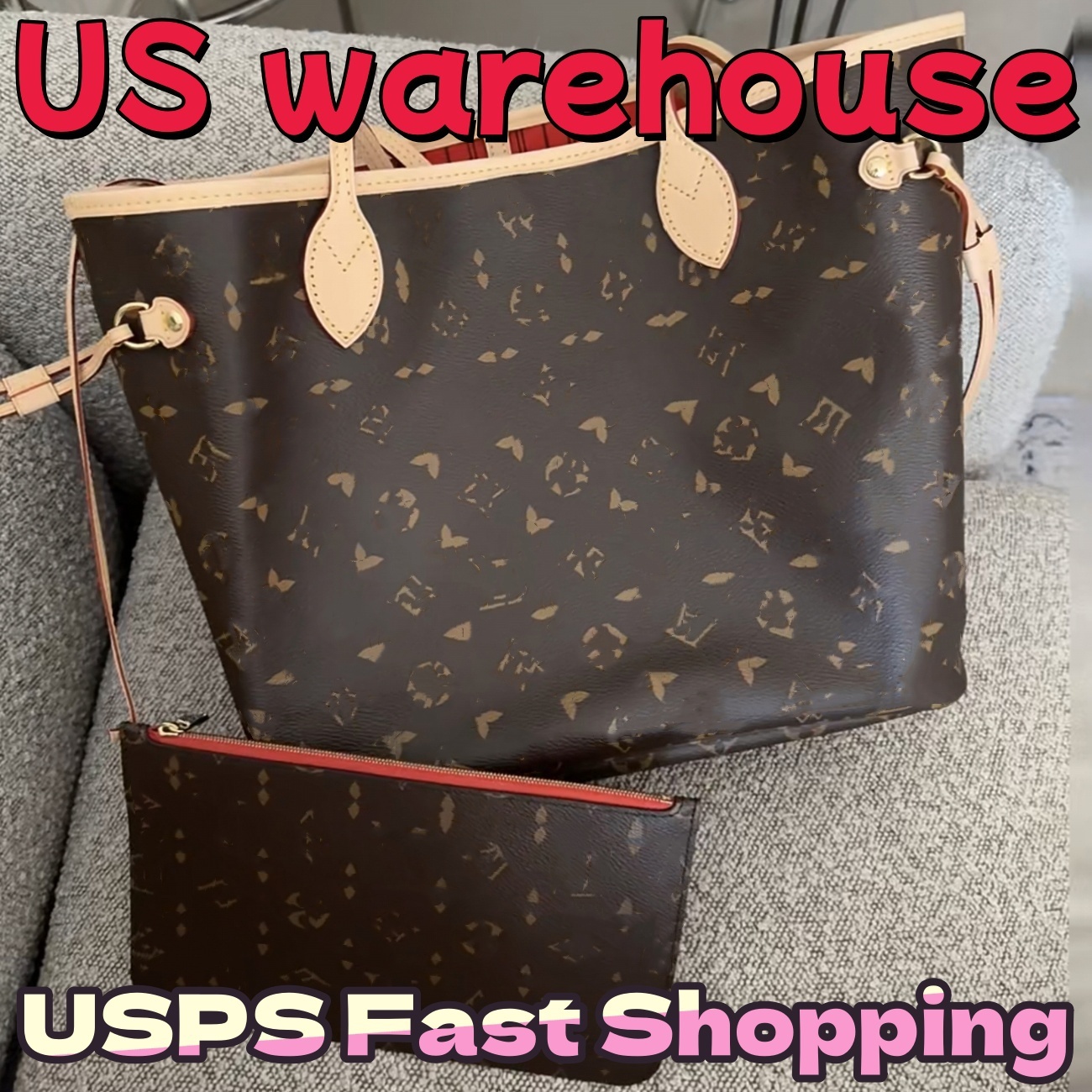 Designer Bag 2pcs Set Embossed Flower Women Handbag Shoulder Bags Fashion Composite Ladys Clutch Tote Bag shopping Female Coin Purse Designer wallet