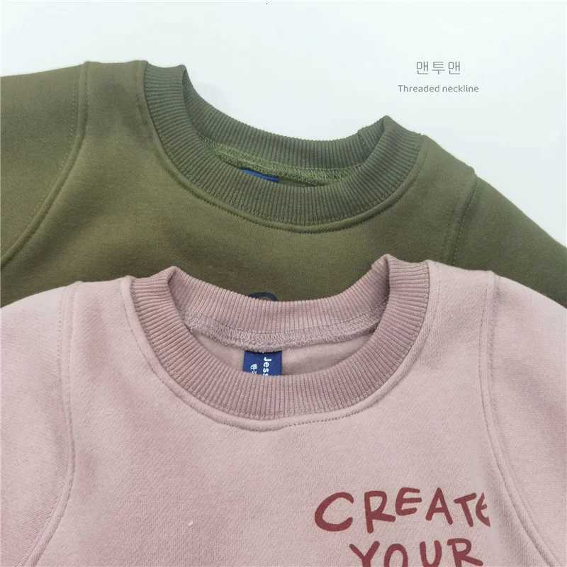 New Baby Casual Sweatshirt Kids Letter Print Casual Pullover Boys Girls Long Sleeve Tracksuits Children Clothes 16 YearsT251030