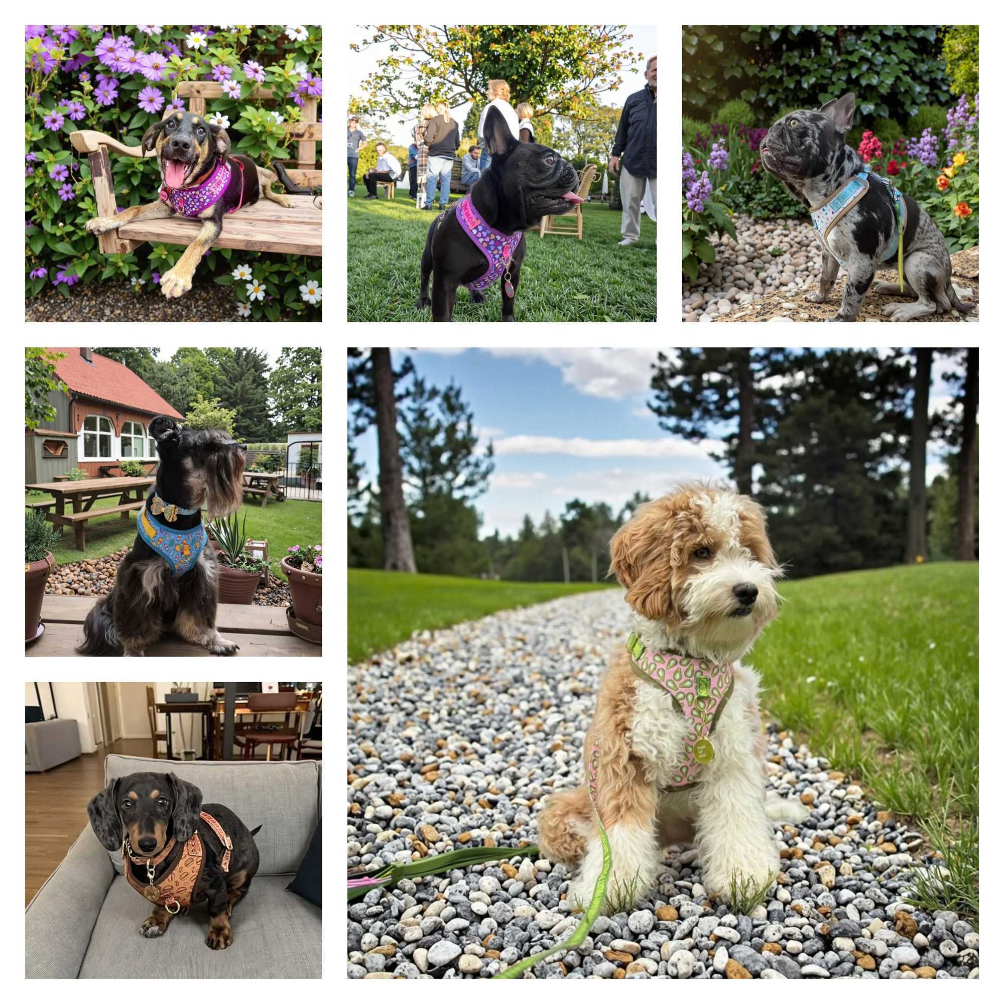 Valentines Day and New Years gift Cute Design Adjutable Luxury Designer Pet Harness 1 Pcs Color Matching Pet Dog Leashes J2511291