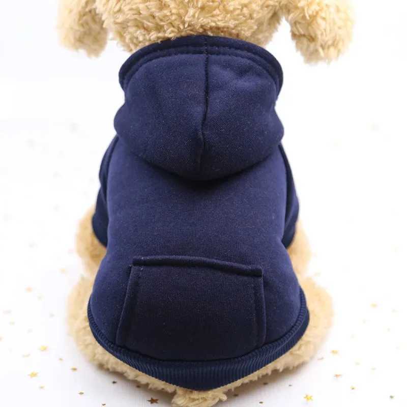 Dog Hoodie with Pockets Warm Fleece Sweater for Small Dogs Like Chihuahuas Cozy Coat Machine Washable Outdoor Indoor Use C251030