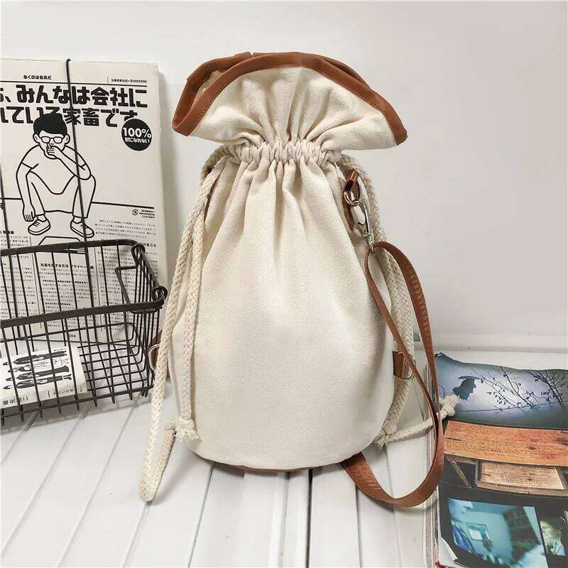 Designer Bags US Dollar Print Cotton Canvas Summer Popular Leisure Bag Men Women Lightweight String Foldable Backpack Hot Selling