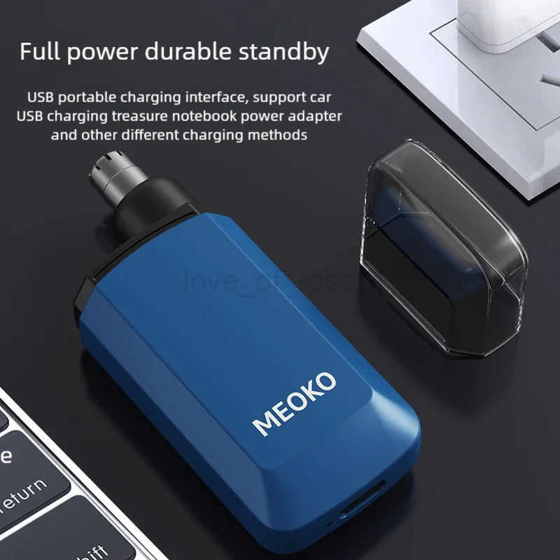 Portable electric nose hair trimmer rechargeable USBcharged suitable for facial hair and eyebrows Z251030
