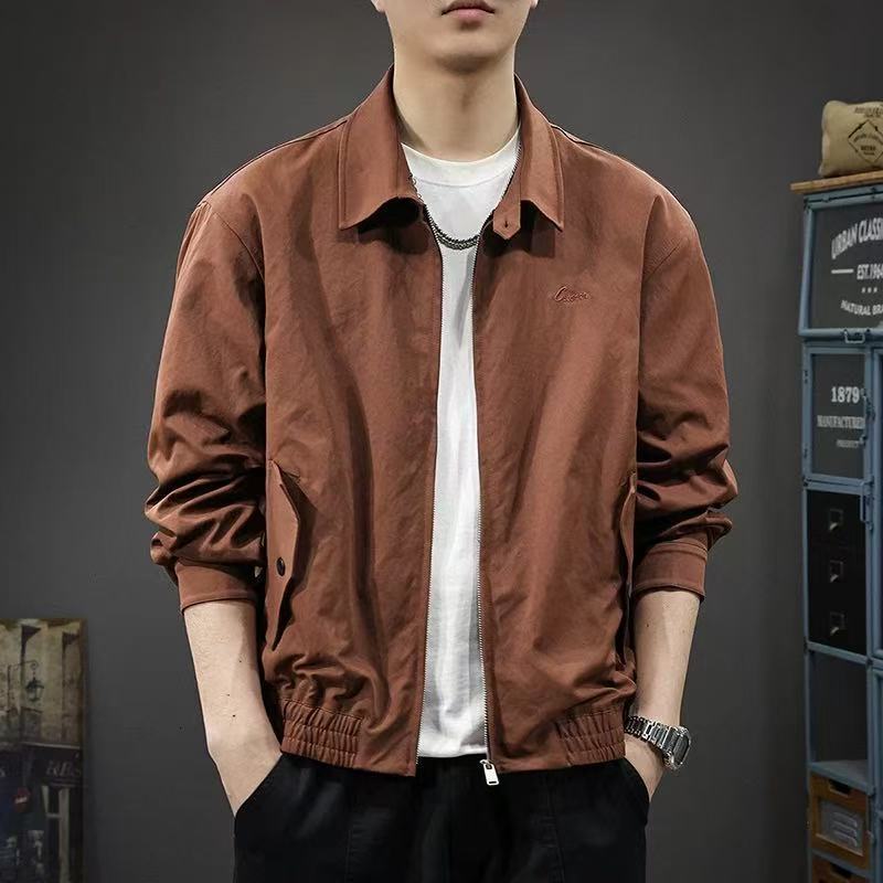 Trendy Brand Casual Workwear Cool Jacket Top Spring New Style Turn-down Collar Designer Coat Versatile Turn-down Collar Jacket