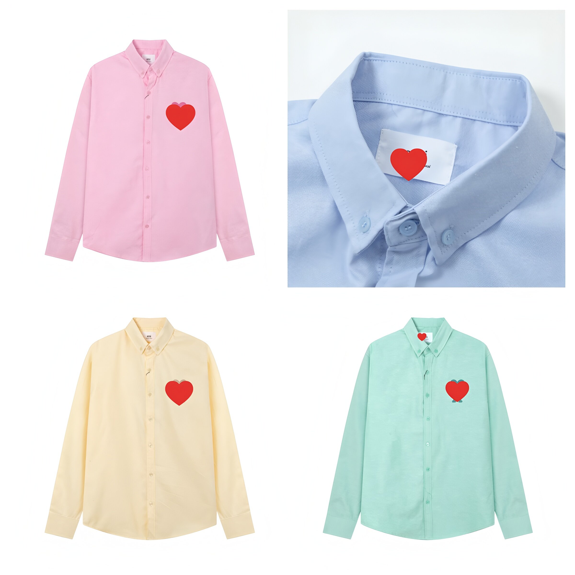 Women's Blouses & Shirts Lady Girl Men Student Shirt Pure Cotton Men's Women France A Brand Letter Girl Boy Student 2026