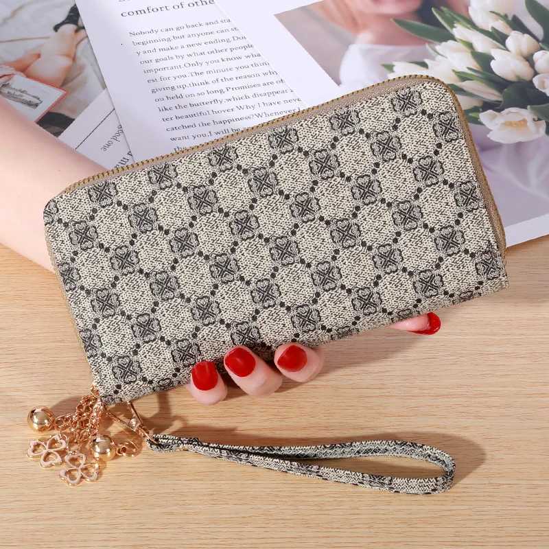 Largecapacity Simple Lg Wallet Faux Leather Zipper Purse Casual Mtifunctial Cluh Bag D251030
