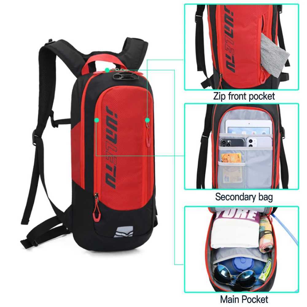 New 10L MTB Bike Backpack with Night Reflector Strips Helmet Strap Design Outdoor Sports Cycling Running Backpacks Water Bag H251029
