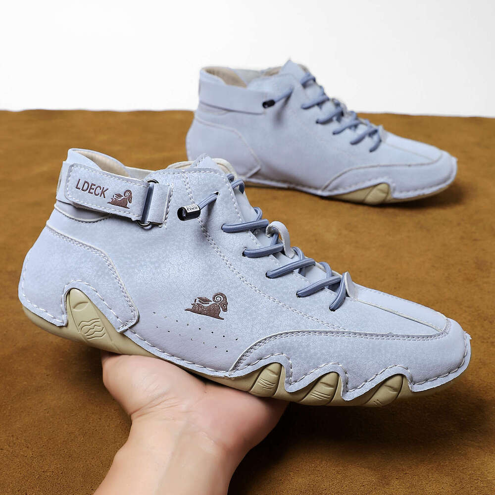 LDECK Martin Spring Summer High Top Octopus Shoes Men's Casual Short Boots