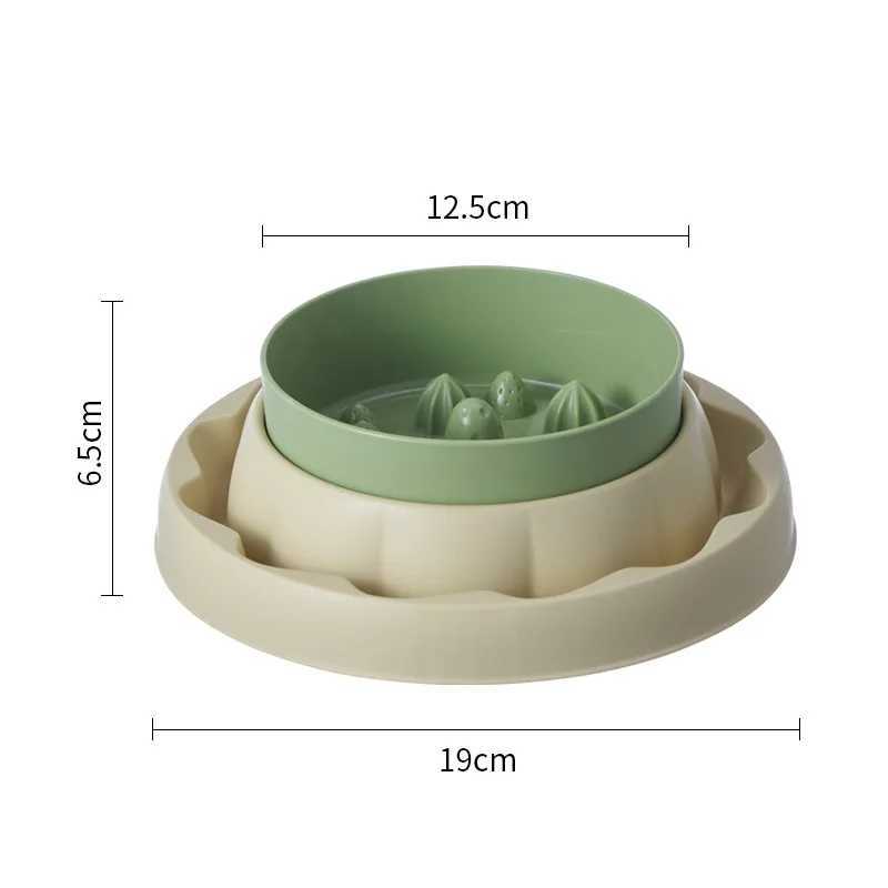 NoChoke Pet Food Bowl Stainless Steel Slow Eating Dish SpillProof AntResistant for Messy Eaters Cats Small Dogs J251113