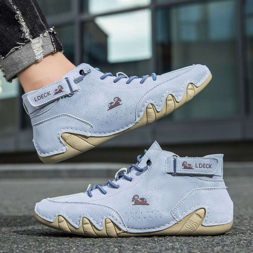 LDECK Martin Spring Summer High Top Octopus Shoes Men's Casual Short Boots