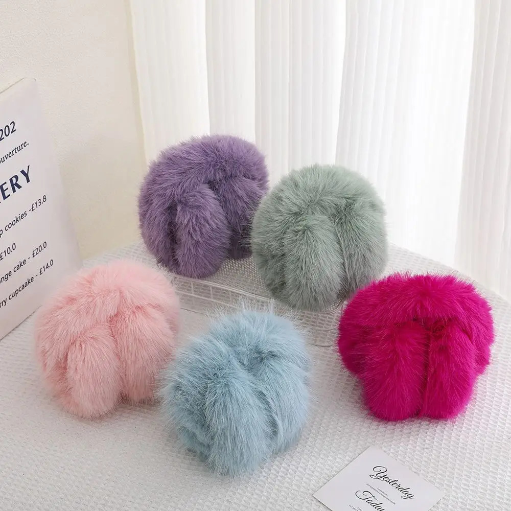 Fashion Winter Warm Soft Plush Earmuffs Ear Warmer Women Men Foldable Earflaps Cold Protection Faux Fur EarMuffs 251024