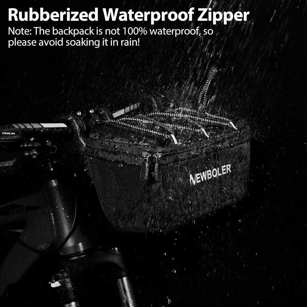 NEWBOLER Multifunctional Bike Front Bag Waterproof Cycling Head Bag EVA Hard Shell Bicycle Handlebar Bag Cycling Accessories H251029