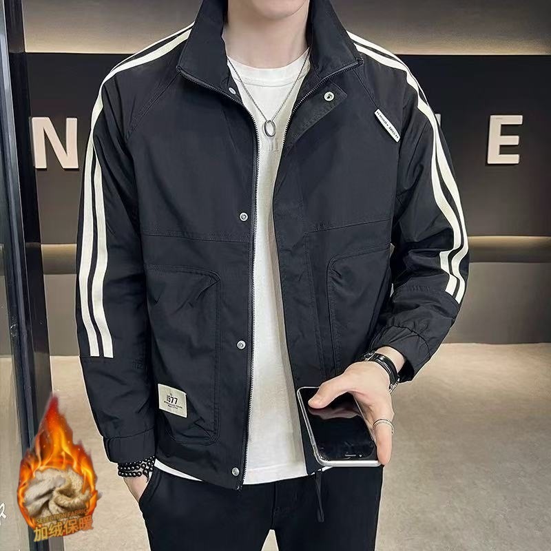 2025 Spring Designer Coat And Autumn Men's Jacket Trendy Versatile Men's Fashion New Striped Top Fashionable Jacket For Men