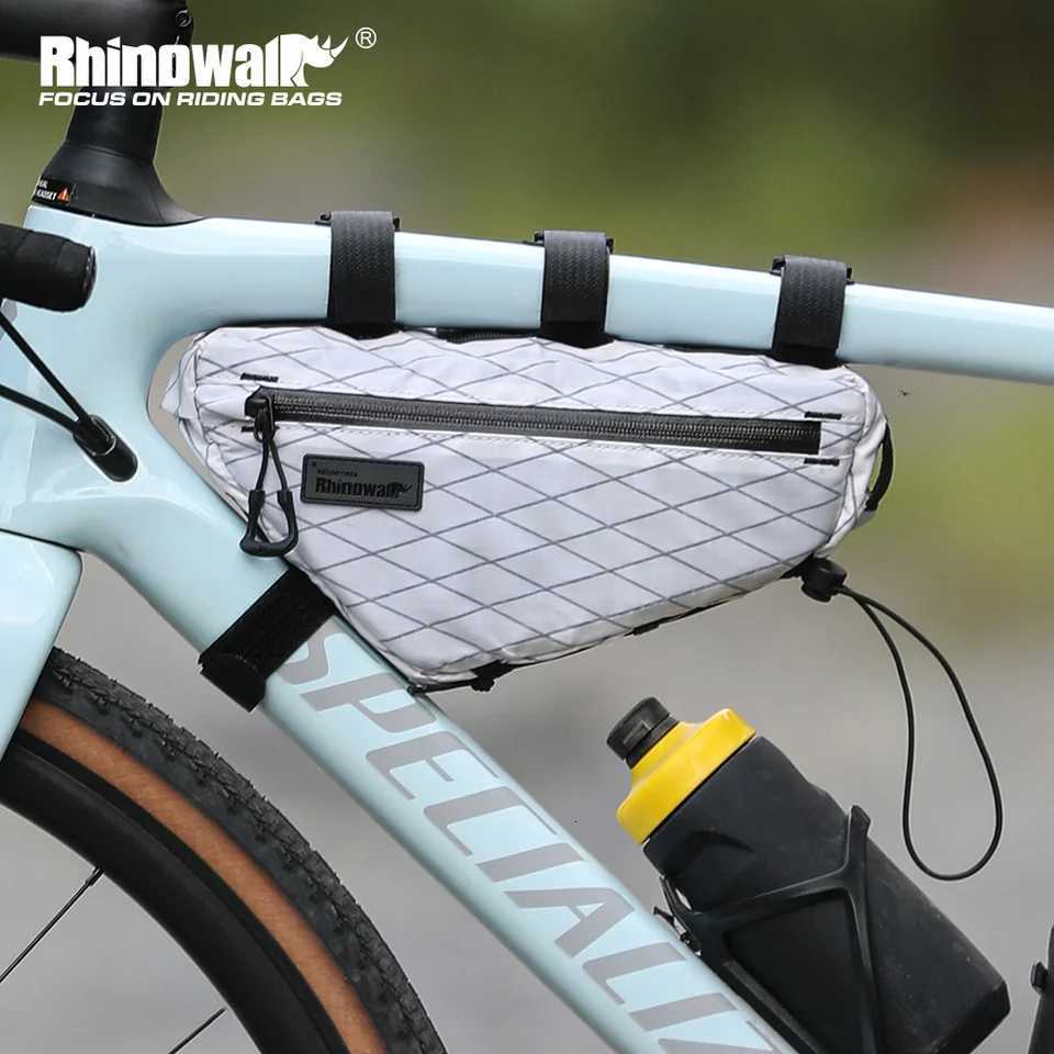 Rhinowalk BIke Frame Bag 17L Cycling Triangle Bottom Tube Bag SplashProof MTB Road BIke Bag Avoid Leg Support 15L Water Bag H251029