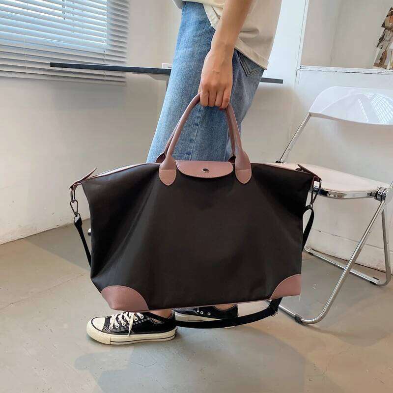 Designer Bags Tiptoegirls Panelled Patchwork Lady Anti-Tear Nylon+Leather Large Totes For Women Fashion Simple Leisure Shoulder Bag Hot Selling