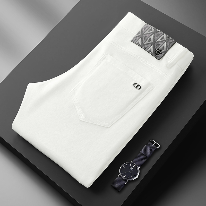 Fitted Straight-Leg Fashion Jeans in Two Colors Available 503