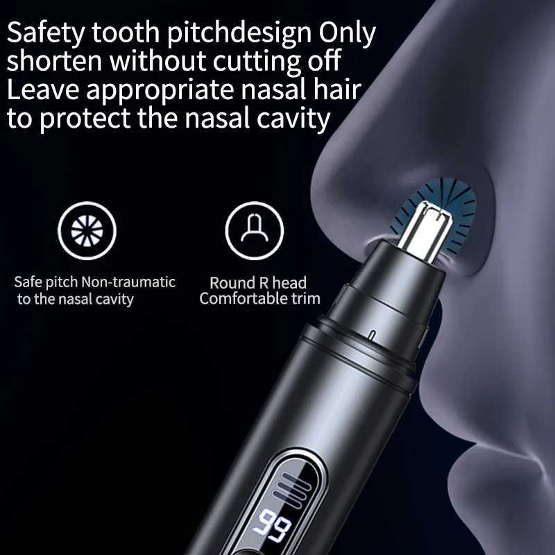Mini Pocket Nose Hair Trimmer Painless Clipper Nose Ears Hair Eyebrow Waterproof Portable Trimmer For Men Women Face Hair Clean M251030