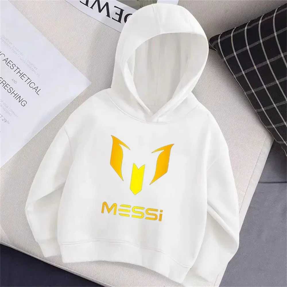 Spring and Autumn Messi Printed Children Hoodies Long Sleeve Casual Fashion Street Sports Kid Sweatshrts Boy Girl Pullover CoatT251030