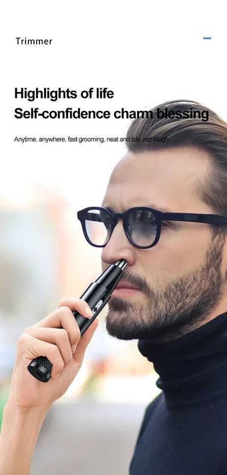Electric nose hair trimmer USB charging eyebrow trimmer waterproof portable nose hair and ear hair remover M251030