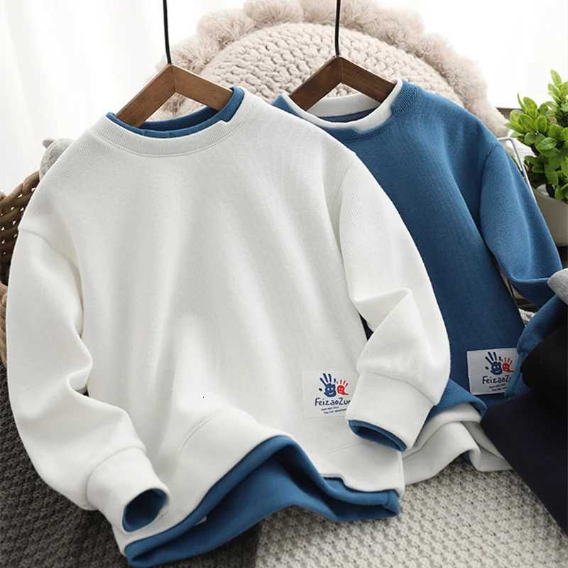 Boys Hoodies Sweatshirts CottonTops Outwear 2023 Fashion Spring Autumn Windproof Kids Teenagers Childrens ClothingT251030