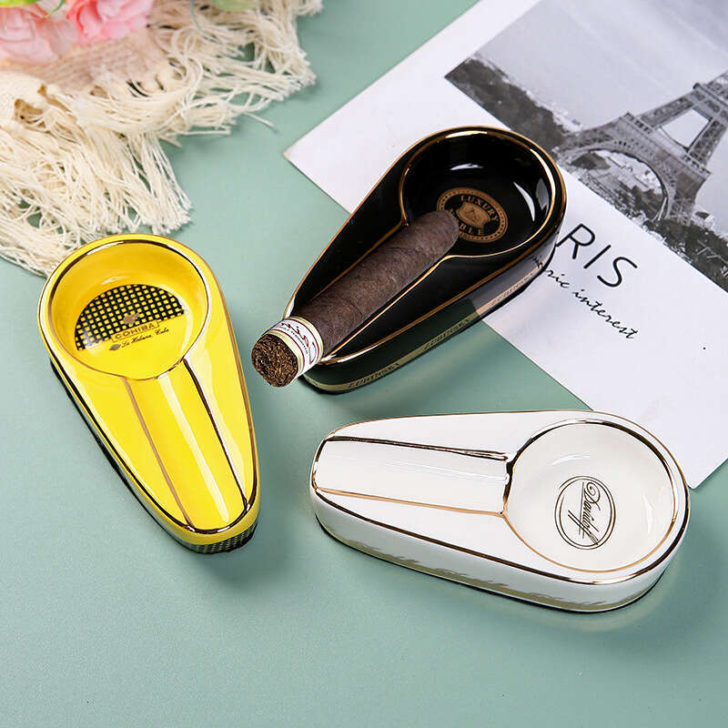Luxury designer Ceramic Creative Portable Ashtray Smoking Cigar Accessories