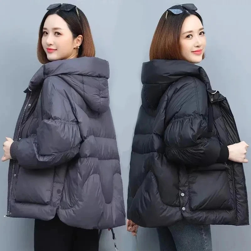 Winter Clothe Basic Jackets Warm Thick Down Cotton Jacket Female Short Hooded Fashion PaddedCotton Parkas Mujer 2 251015