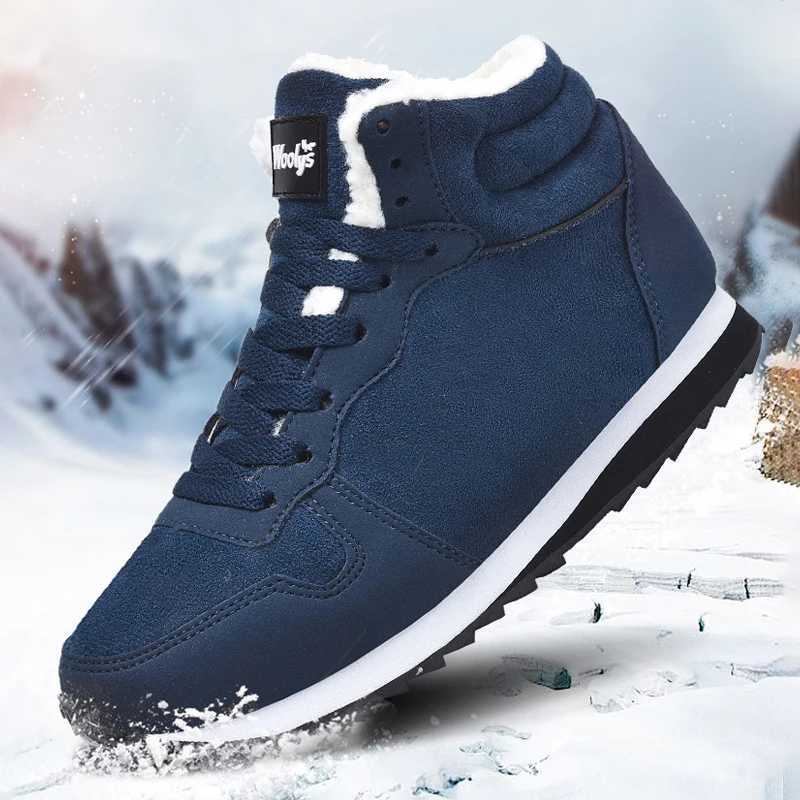 Winter Men Boots Casual Warm Ankle Boots Shoes for Man Sneakers Winter Plush Fur Woman Footwear Comfortable Platform Snow Boots Z251029