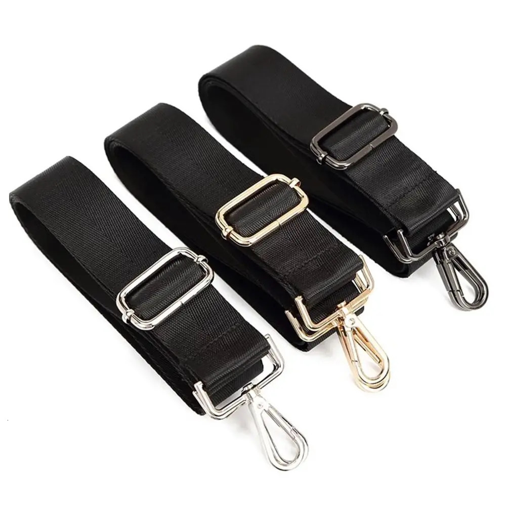 Fashion Black Nylon Shoulder Bag Strap Adjustable Replacement Detachable Belt for Women Men Messenger Bags Handle Handbag Belt 251030