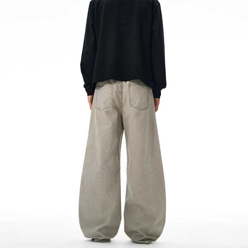 2025 autumn and winter casual pants mens and womens straight tube loose fitting trendy street Japanese style jeans J251030