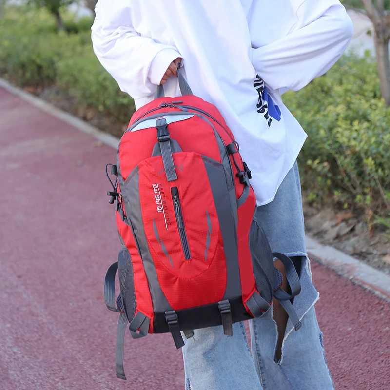 New Camping Backpack 40L Large Capacity Travel Canvas Bag Outdoor Mountaineering Hiking Travel Bag H251029