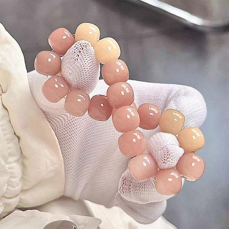 Refined Root Pink Gradient Bodhi Seed Student Edition Handmade Bracelet Buddhist Beads Gift for Girlfriend ddmynov