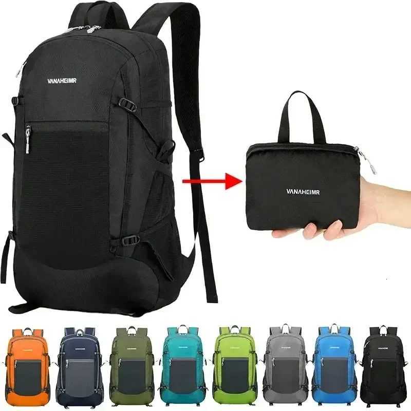 Portable Foldable Waterpr Backpack Folding Mountaineering Bag Ultralight Outdoor Climbing Cycling Travel Knapsack Hiking Daypack H251029
