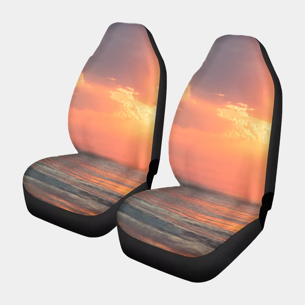 Universal Car Seat Covers, 130x53cm Polyester Seat Protectors, Comfortable & Durable Pair of Customizable Auto Seat Covers