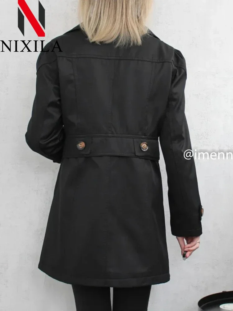 Spring Autumn Casual Windbreaker Version of The Long Windbreaker Top Korean Fashion Ladies Coats Jackets Women Trench Clothing 251030