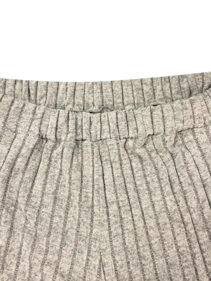 2 Counts Womens Plus Size Textured Batwing Sleeve Tee Elastic Waist Pants Set Casual Short Sleeve Tshirt Straight Leg Tro 251029