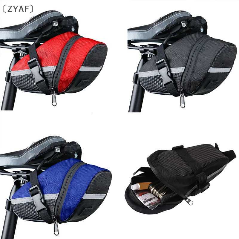 ZYAF Bike Saddle Bag Bicycle Under Seat Storage Outdoor Rear Tail Pouch Cycling Bag Waterproof Cycling Tool H251029