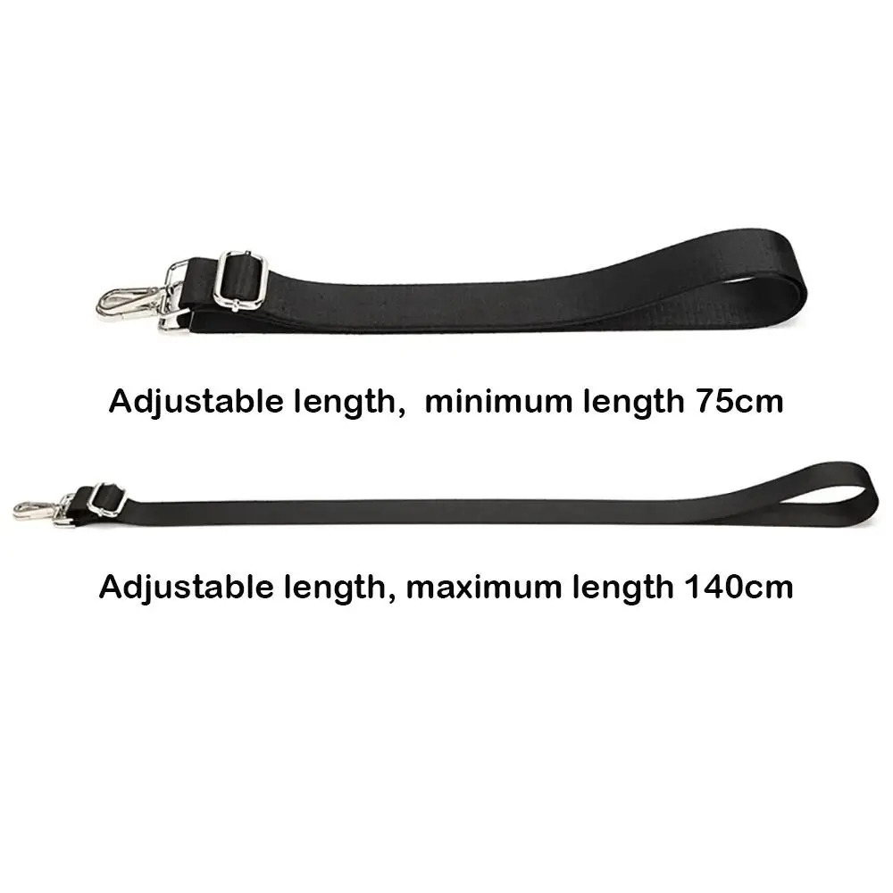 Fashion Black Nylon Shoulder Bag Strap Adjustable Replacement Detachable Belt for Women Men Messenger Bags Handle Handbag Belt 251030