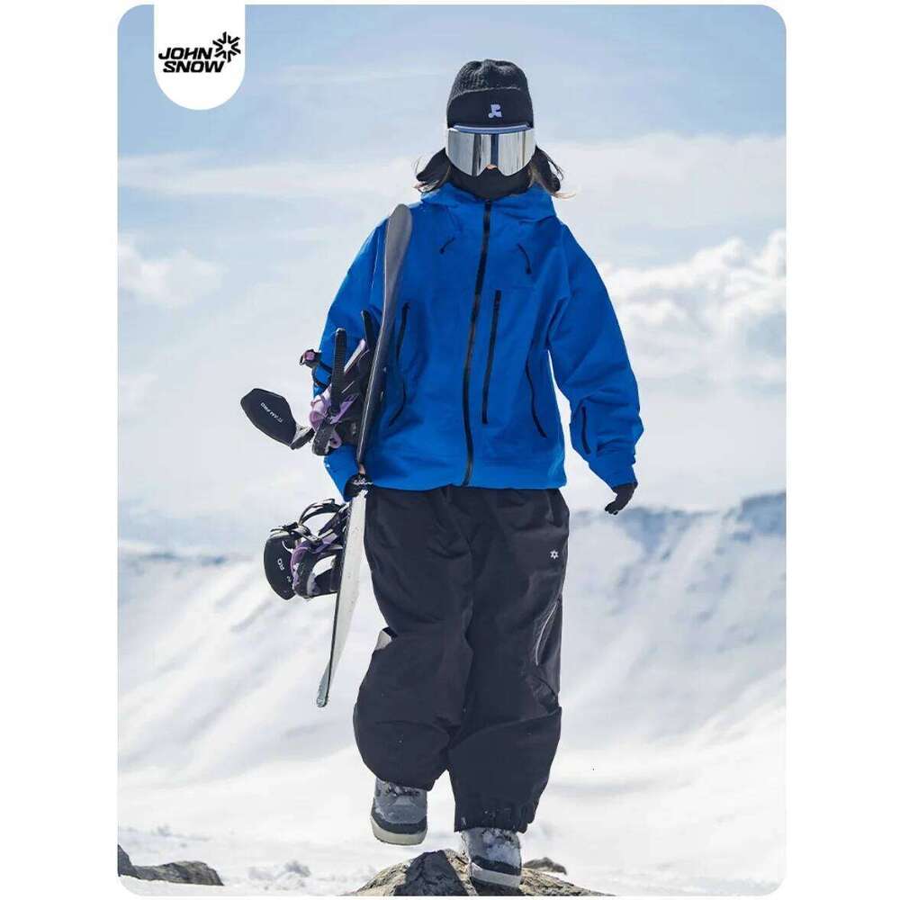 John Snow Unisex Ski Pants Waterproof Windproof Thermal Snowboard Trousers Loose Fit Winter Sports Overpants For Men Women