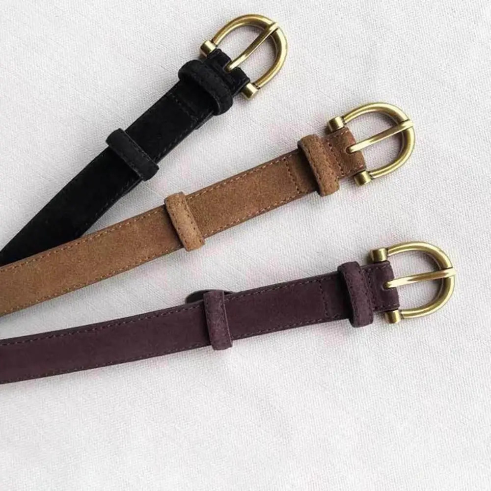 Women Suede Leather Belt Casual Versatile Business Waist Strap Trendy Trouser Dress Belts Gifts 251024CJ