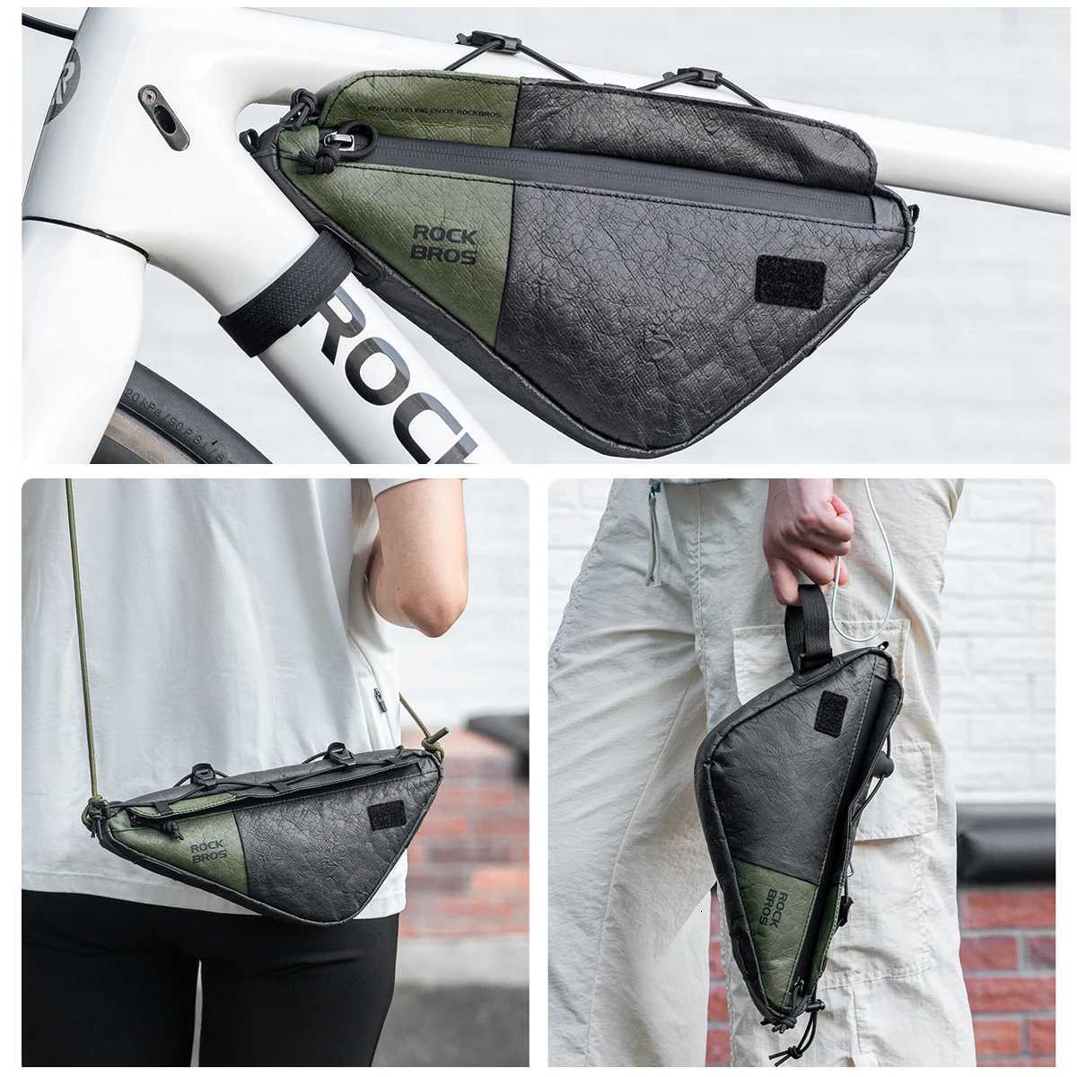 BIke Frame Bag 07L Cycling Triangle Bottom Tube Bag Wearresistant Durable Cycling Travel Storage Bag H251029