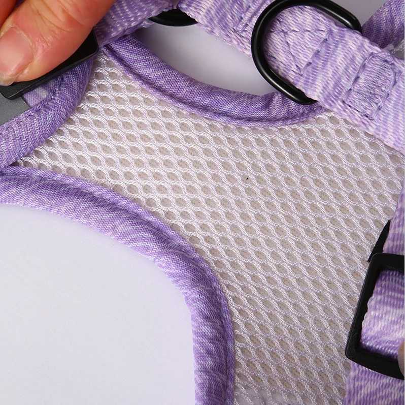 Adjustable Dog Harness and Leash SetAllSeason Chest Vest with Press Buckle Dog Collar Cute Print Pet Harness Leash Set J251129