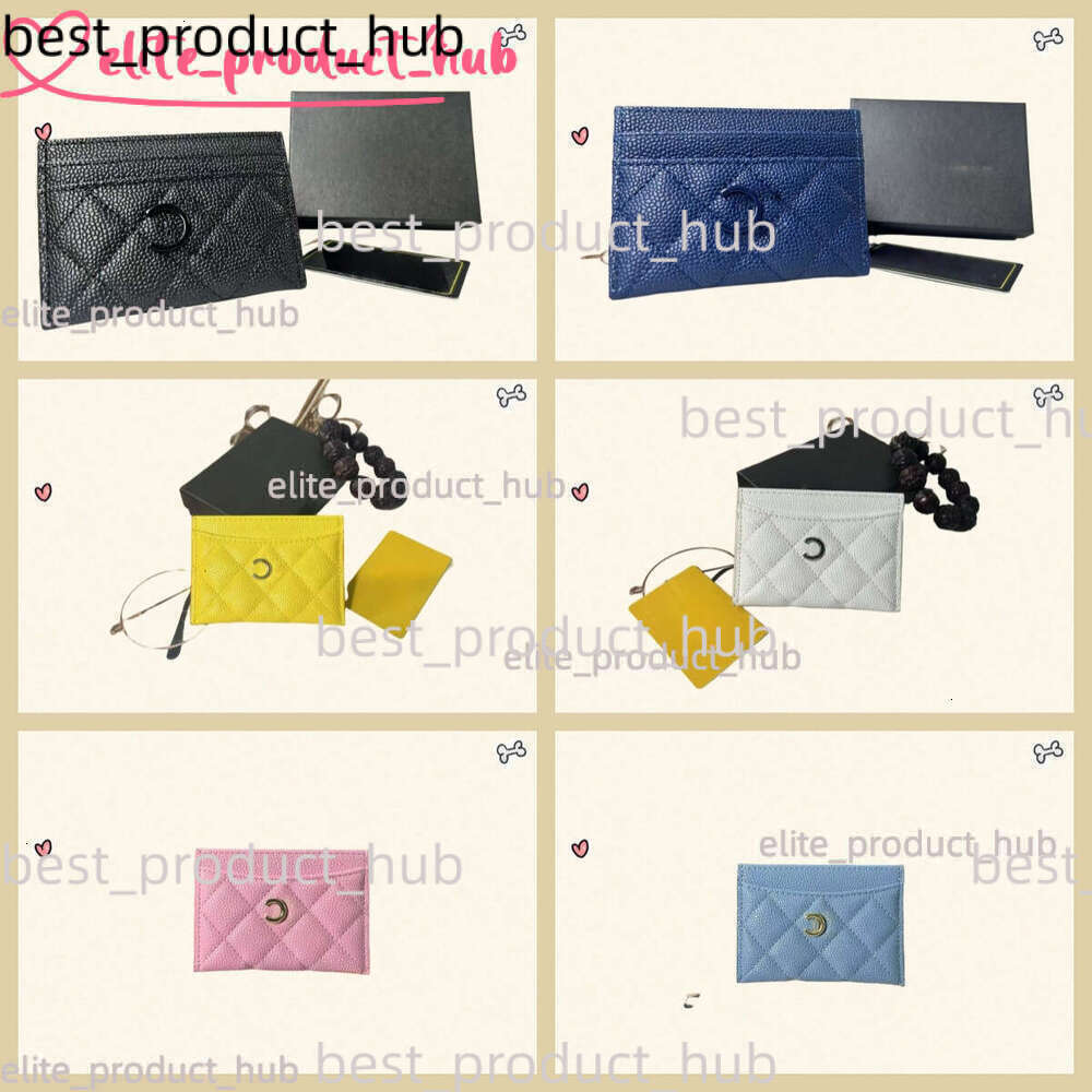 Designer Wallet Women Card Holder Mens Luxury Wallet Portefeuille Cardholder Purse Wallets Passport Holders Real Leather Caviar Bc9