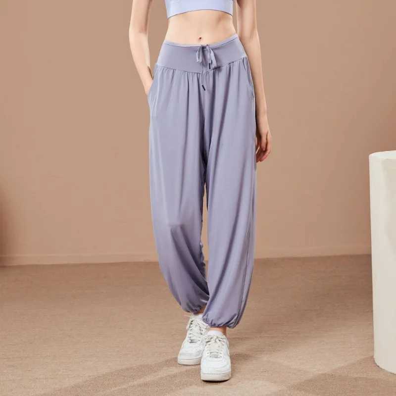 New Quick Dry Women Loose Yoga Pants High Waist Breathable Running Sportswear Clothing Fitness Gym Training Trousers Pantalones J251030
