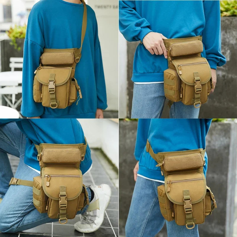 Tactical Drop Leg Bag Tool Fanny Thigh Pack Leg Rig Military Motorcycle Camera Versipack Utility Pouch 251021
