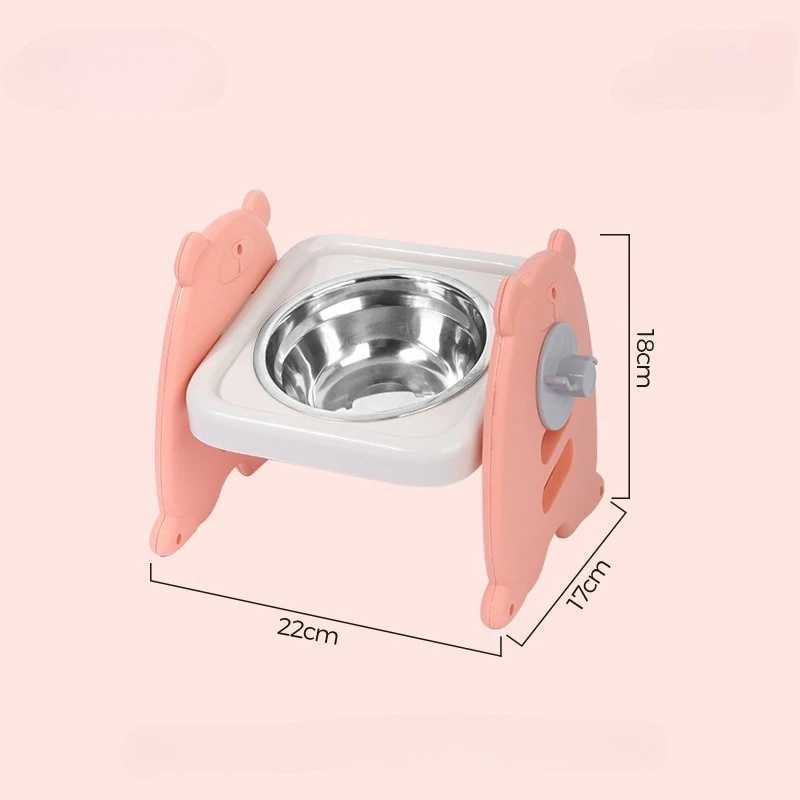 NonSlip Double Cat Bowl Dog Bowl with Stand Pet Feeding Cat Water Bowl for Cats Food Pet Bowls for Dogs Feeder Product Supplies J251113