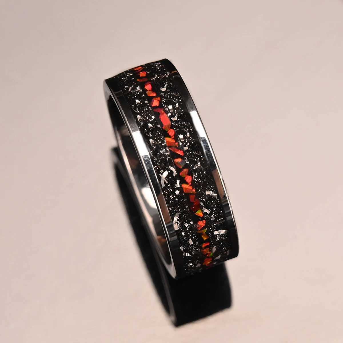 Fashion jewelry wedding band couple engagement rings 8MM tungsten carbide ring for man anillos bague homme pareja de compromisoW251030