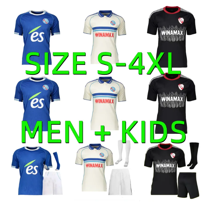 2025 2026 Strasbourg PANICHELLI Soccer Jerseys 25 26 Men Kit kids Maillot de foot SANTOS MARA LUKOVIC DIARRA EMEGHA BAKWA MWANGA ANDREY MOREIAR JR football shirts