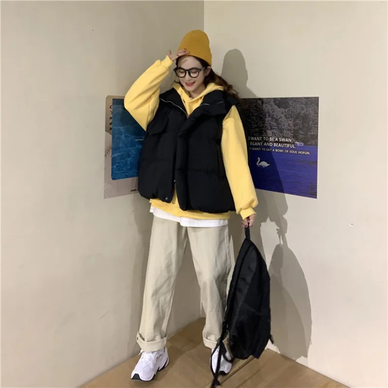 Crossborder Vest Womens Autumn Winter Koreanstyle n Niche Down Cottonpadded Jacket Vest Cottonpadded Coat Fashion 251024